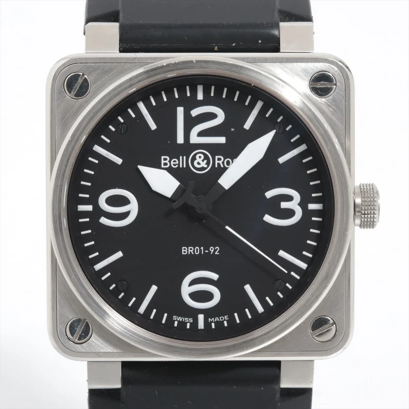 Bell & Ross BR 03-92 - Automatic watch, black rubber strap