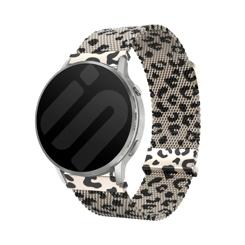 Correa milanesa Garmin Forerunner 165 (leopardo oro rosa)