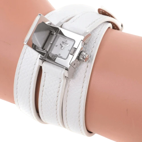 Hermès Médor Rock - Lacquered steel and leather quartz watch
