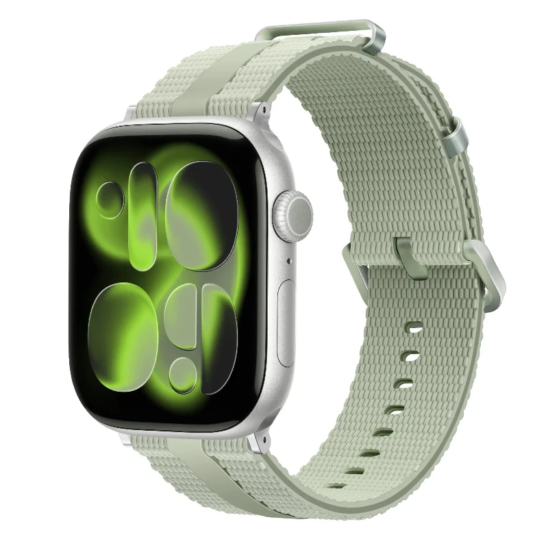 Correa activa silicona Apple Watch (verde claro)