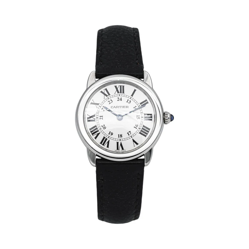 Cartier Solo Round Steel Spinel Watch