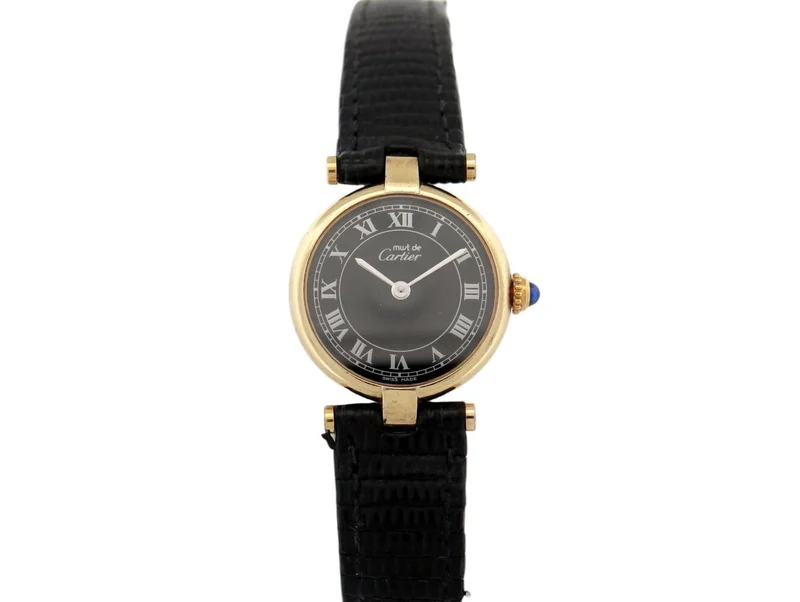 Cartier Must Vendôme - Women's quartz watch silver-gilt 24 mm