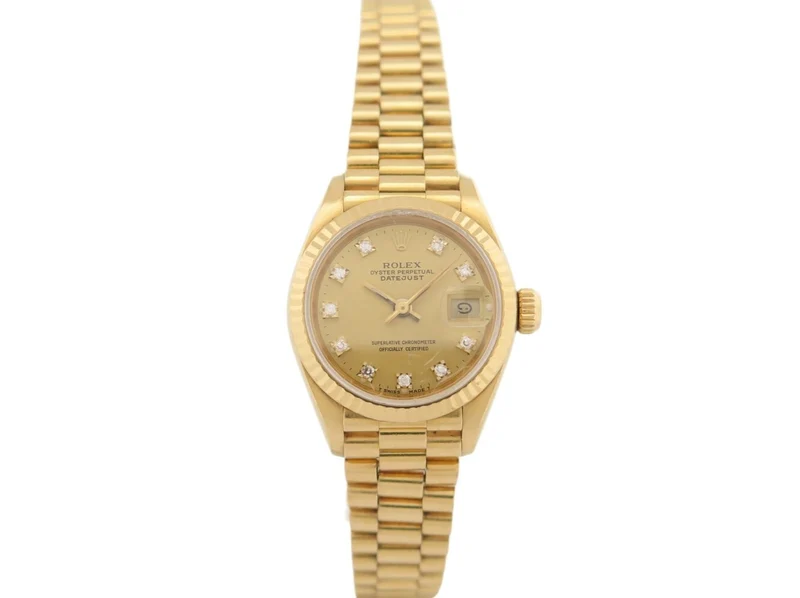 Rolex Datejust Lady Jubilee ref. 69178 - 18k yellow gold automatic watch with diamonds