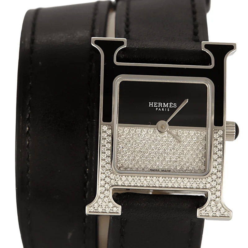 HERMÈS - Time - Gold-plated steel watch