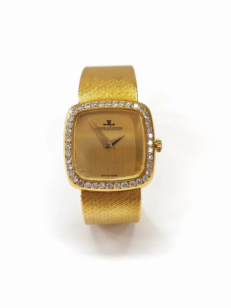 Jaeger-LeCoultre - 18K yellow gold and diamond ladies' watch