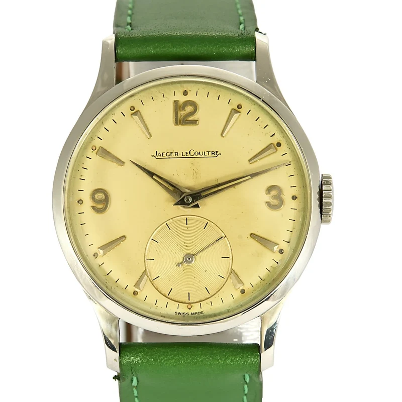 Jaeger-LeCoultre - Round steel watch, small seconds at 6 o'clock