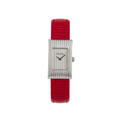 Boucheron Reflection - Rectangular stainless steel watch