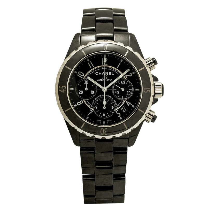 Chanel J12 - 41 mm chronograph watch in black ceramic (2019)