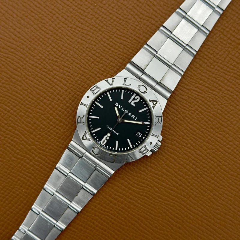 Bvlgari Diagono - LCV 35 S watch in steel, black dial