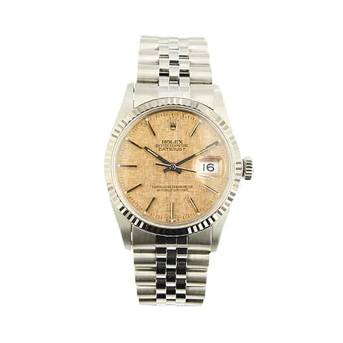 Rolex Datejust - 36 mm automatic watch in steel and 18 ct white gold