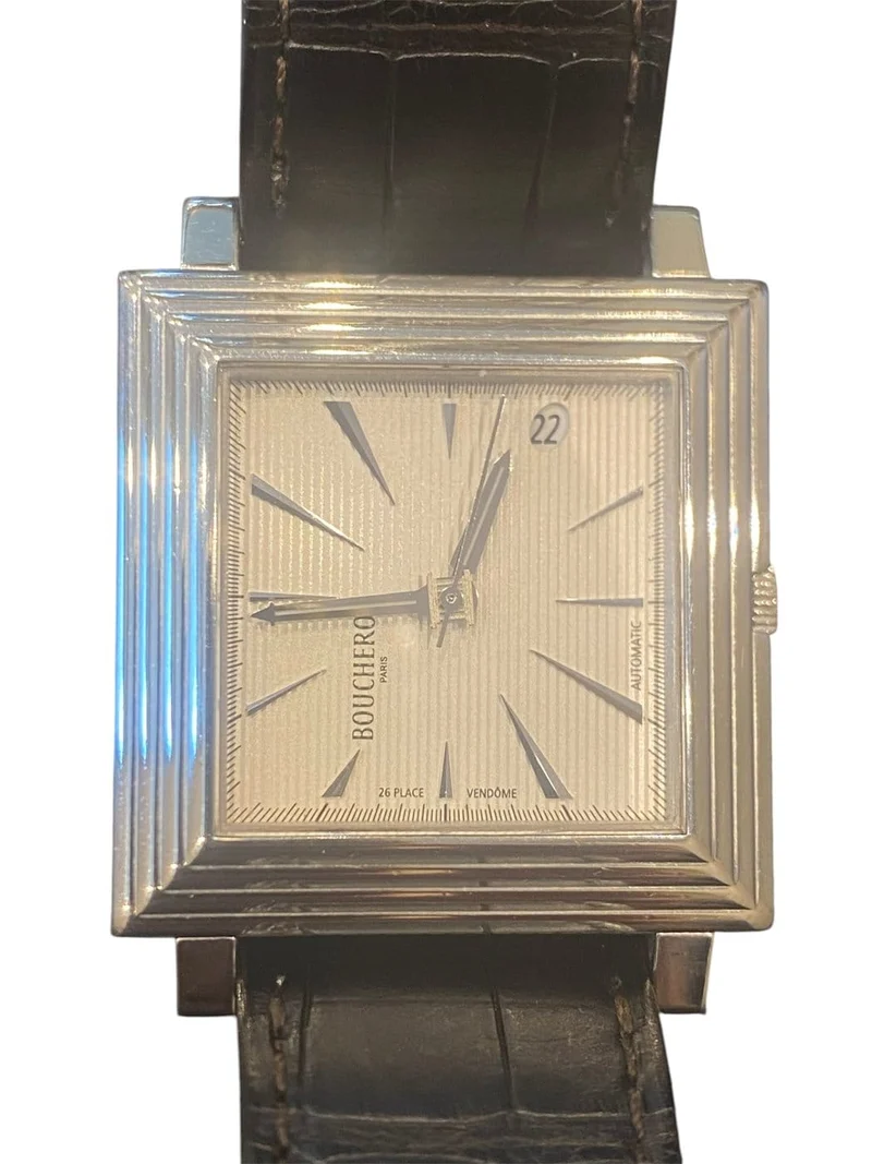 Boucheron La Carrée - Automatic steel watch 33x33 mm
