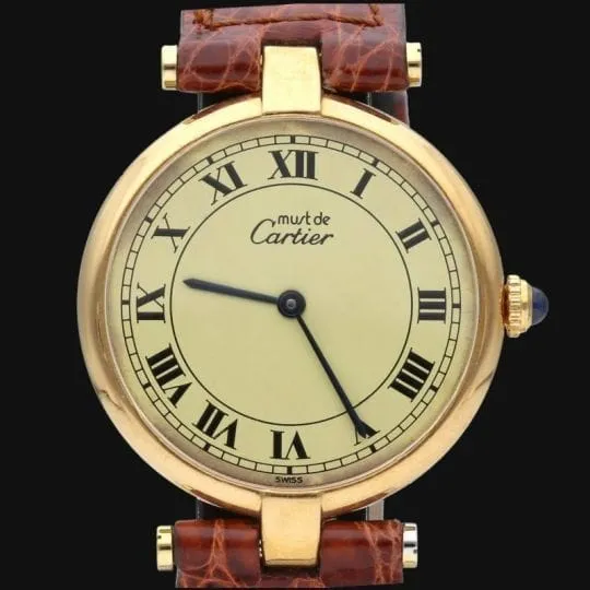 Cartier Must De Cartier Watch silver-gilt