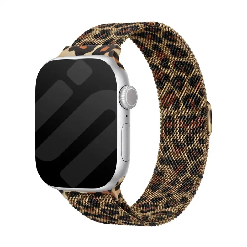 Correa milanesa Apple Watch (Leopardo)