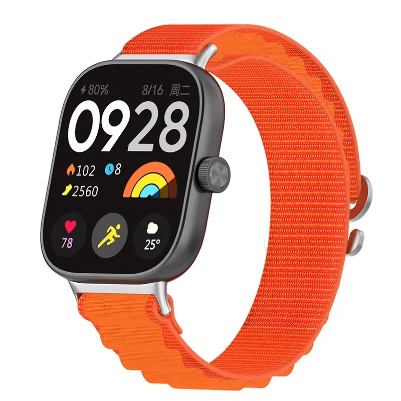 Correa Alpine nylon Xiaomi Smart Band 10 Pro (naranja)