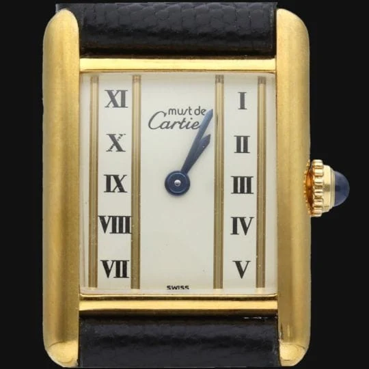 Cartier Watch Tank silver-gilt