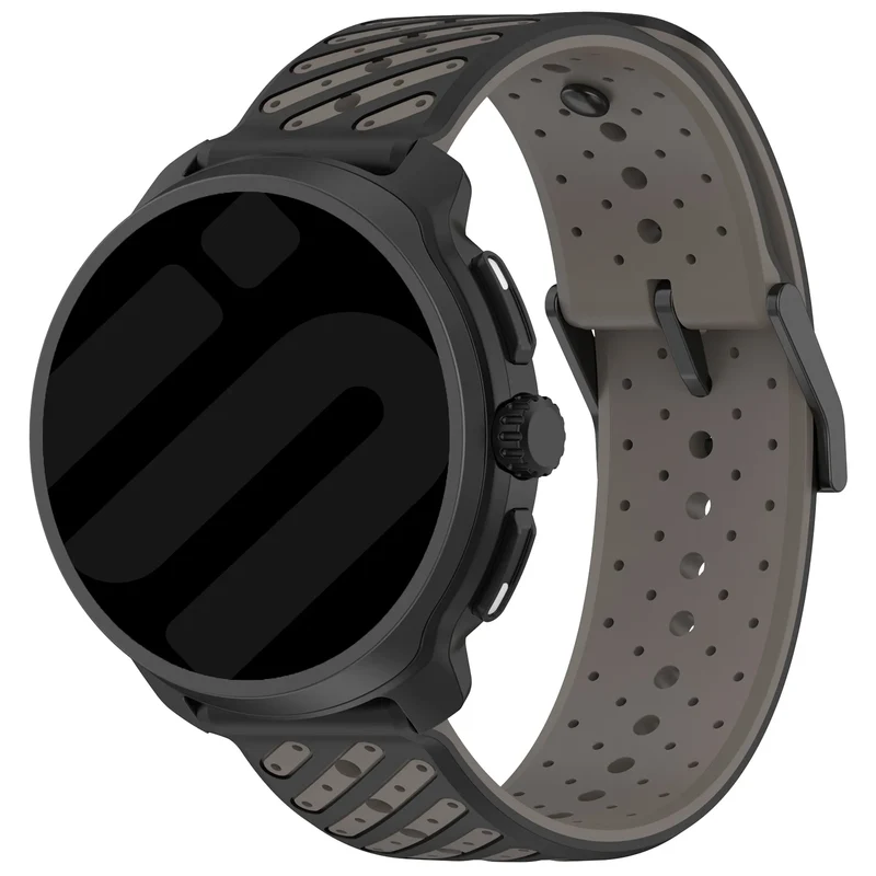 Correa silicona a rayas Oppo Watch S (gris)