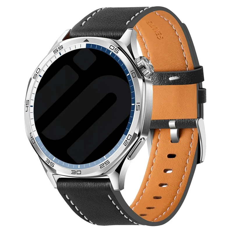 Correa cuero 'One Push' Oppo Watch S (negro)