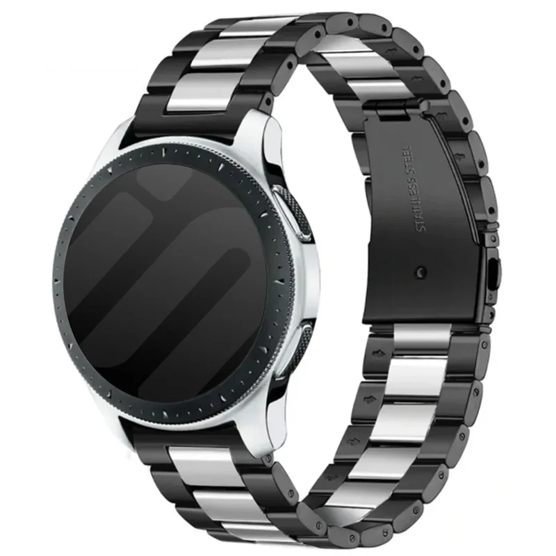 Correa acero Oppo Watch S (negro/plata)