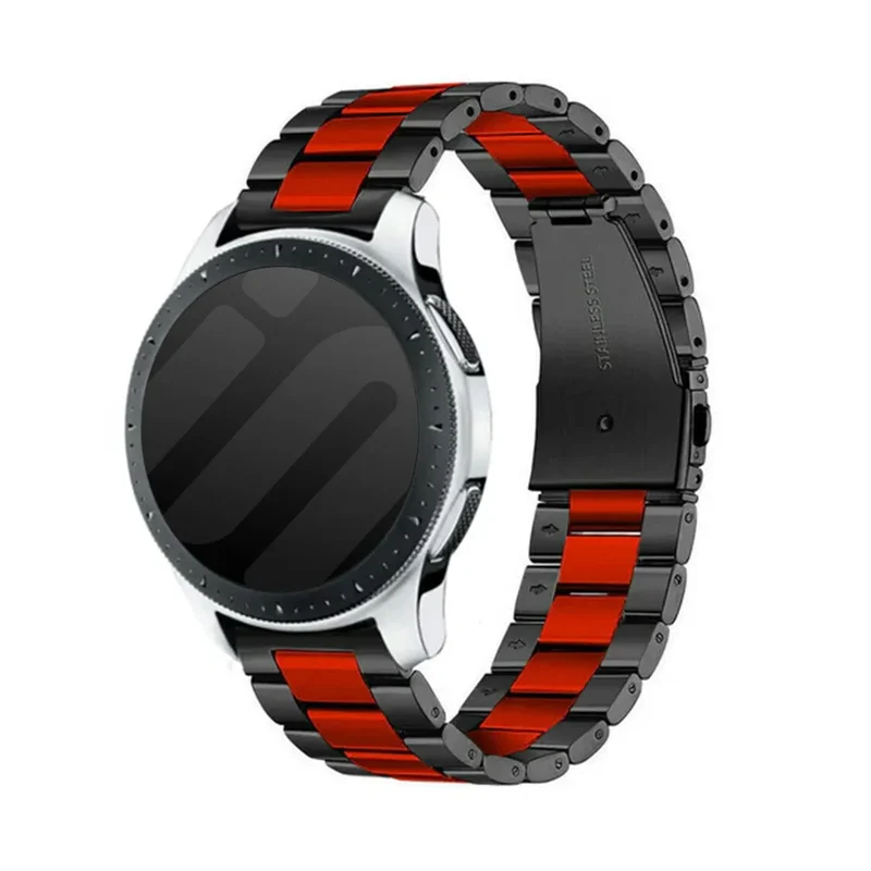 Correa acero Oppo Watch S (negro/rojo)