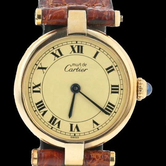 Cartier Must De Watch Cartier silver-gilt