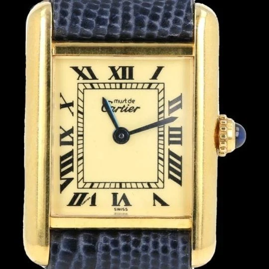 Cartier Show Tank silver-gilt