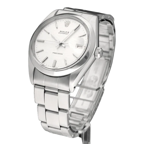 Rolex Oysterdate Precision ref. 6694 - Steel watch, linen dial 1971
