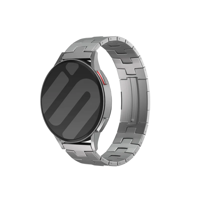 Correa titanio granulado (cierre plano) Suunto Core 2 (plata)