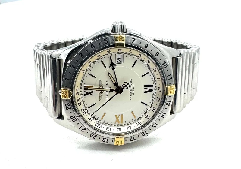 Breitling Antares World - Automatic watch in steel and gold