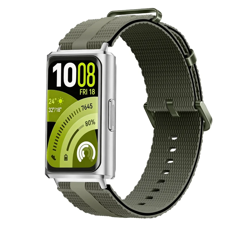 Correa activa silicona Huawei Band 11 (verde militar)