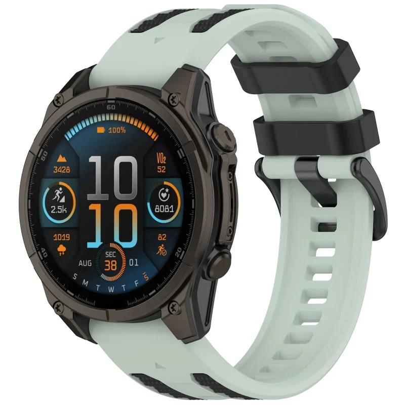 Correa deportiva grain Garmin Forerunner 970 (menta/negra)