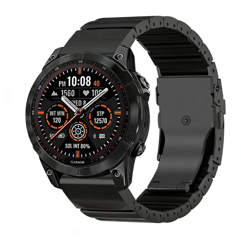 Correa titanio híbrida Garmin Fenix 9 Pro - 47mm (negro)