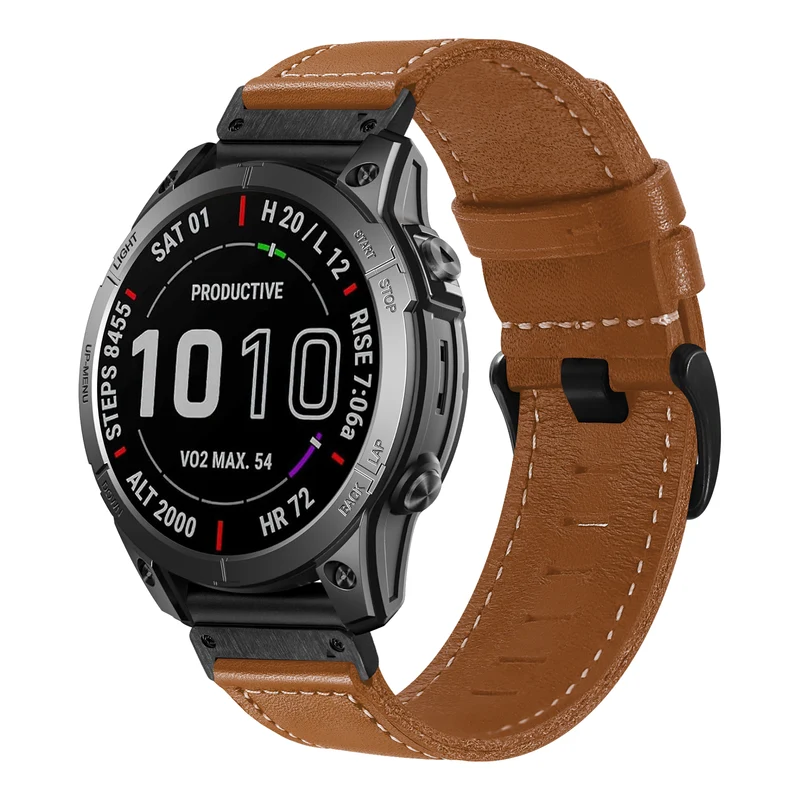 Correa cuero 'Premium' Garmin Fenix 9 Pro - 51mm (marrón)