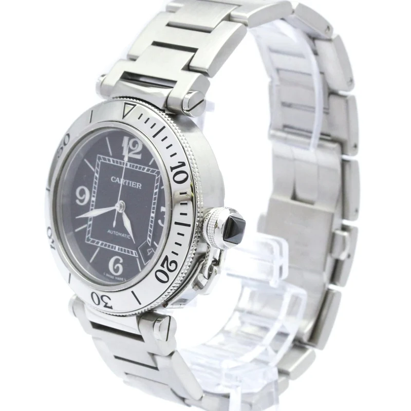 Cartier Pasha of Cartier - Automatic steel watch