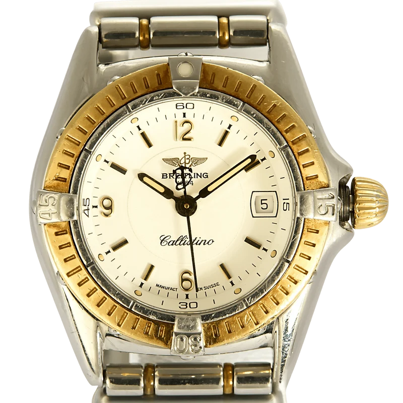 Breitling, Castillino gold and steel watch