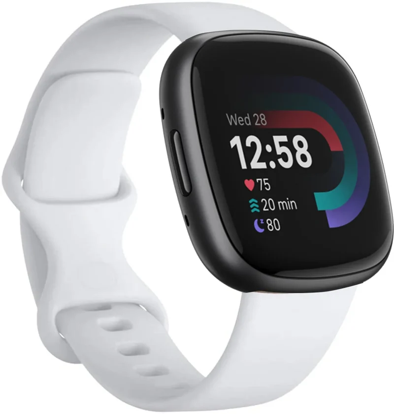 Fitbit Versa 4 Silicona Correa (blanco)