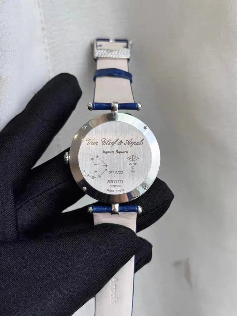Van Cleef & Arpels - Lady Arpels Zodiac Aquarius watch in white gold and diamonds