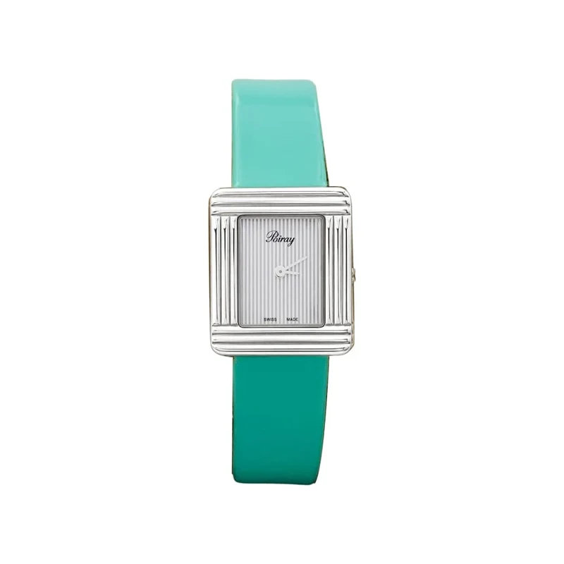 Poiray watch, "My First Mini", steel, leather.