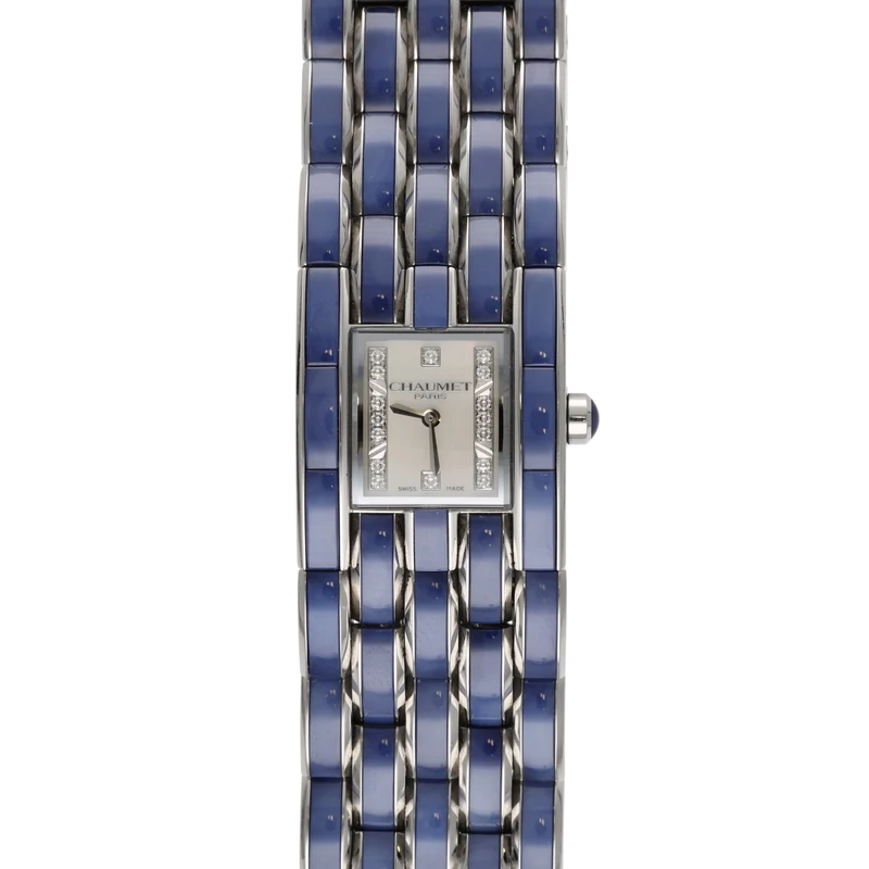 Chaumet Khesis Crystal Watch – Steel – Quartz – Diamond Dial – Limited Edition 200 pcs. – Circa 2000