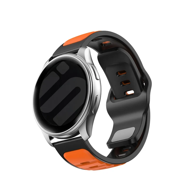 Correa silicona Outdoor 'Duo' Xiaomi Watch S5 (naranja/negro)