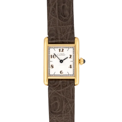 Cartier Tank Must - SM Watch silver-gilt with Arabic dial (limited edition)