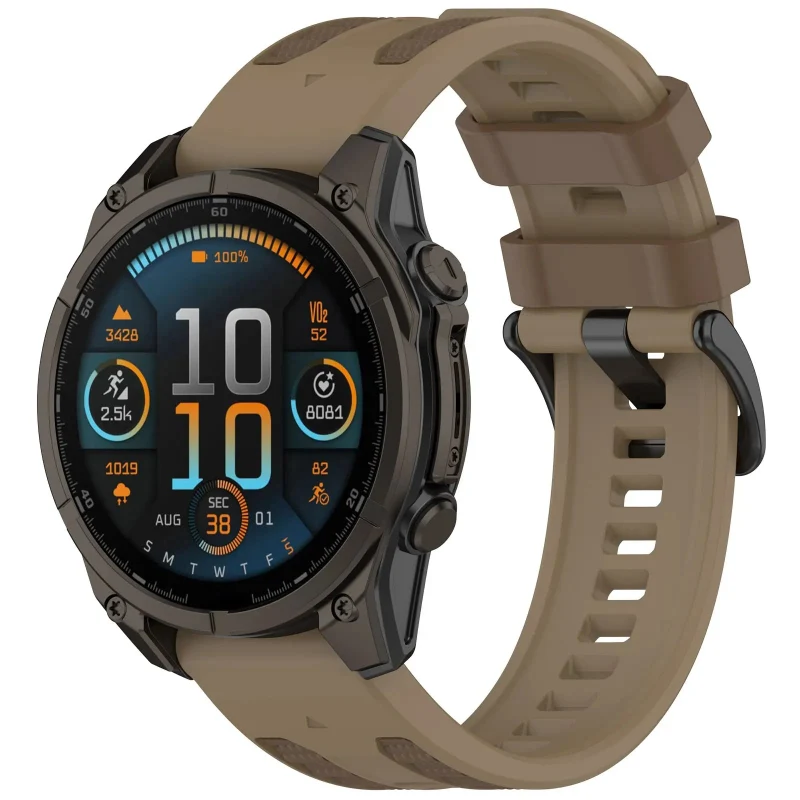 Correa deportiva grain Garmin D2 Mach 1 Pro (caqui/marrón)