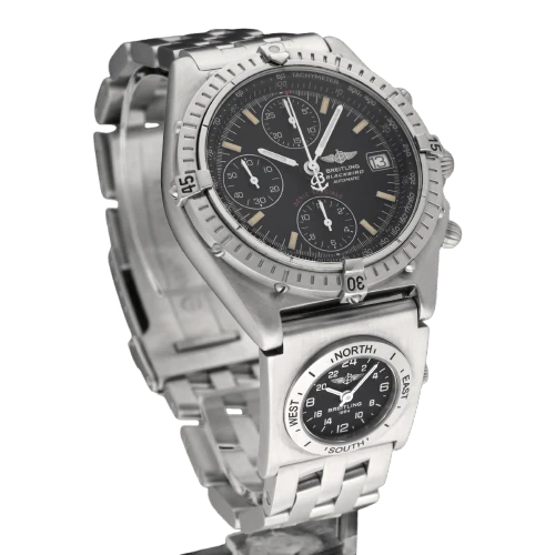 Breitling Chronomat Blackbird UTC - 39 mm automatic steel watch