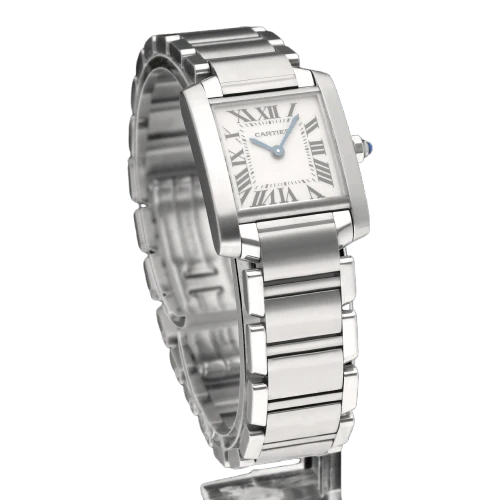 Cartier Tank Française 2300 - Steel Montre dame, quartz (2003)