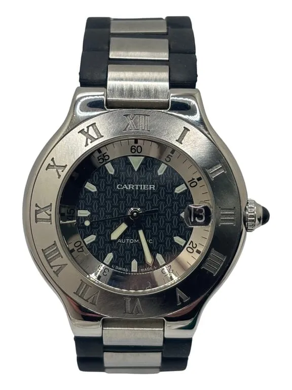 Cartier Must de Cartier 21 Autoscaph - 37 mm steel automatic watch