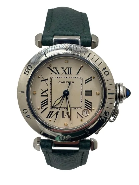 Cartier Pasha - 36 mm automatic steel watch