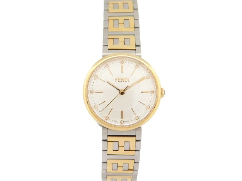 FENDI forever watch fow883 29mm gold & steel full set lady quartz
