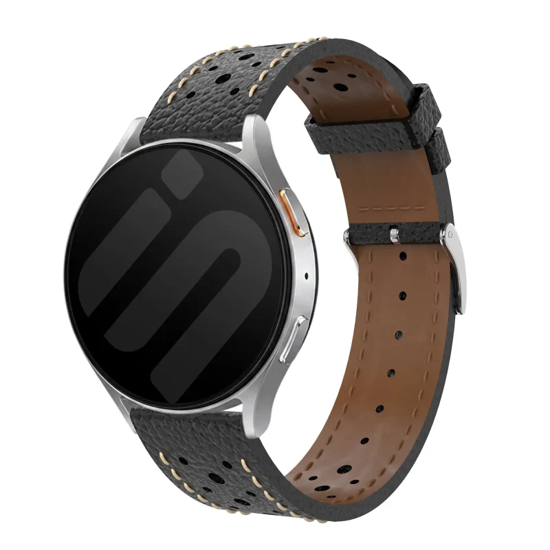 Correa cuero zephyr Samsung Galaxy Watch 7 - 44mm (negro)