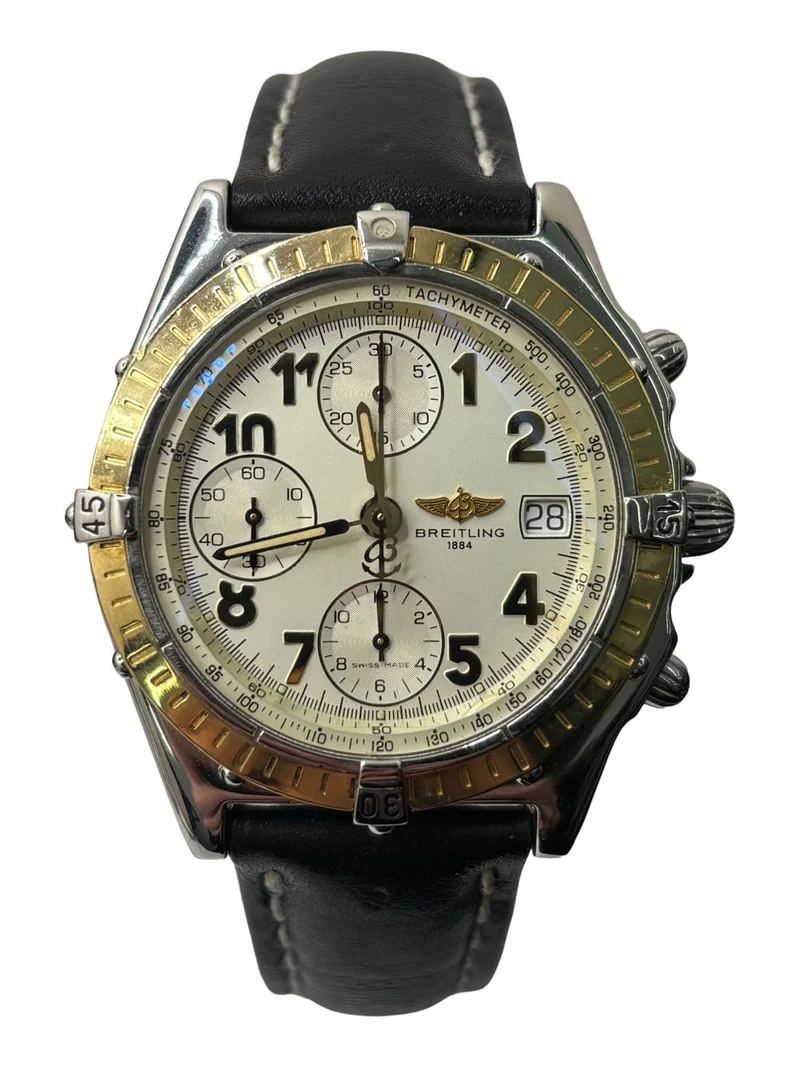 Breitling Chronomat - Automatic watch ref. D13048 gold/steel 39 mm