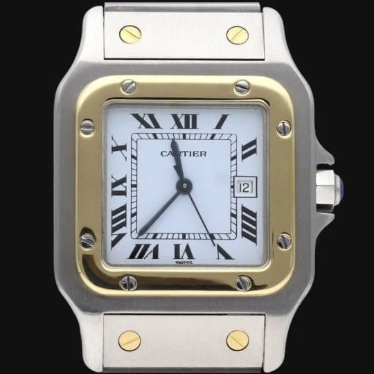 Cartier Santos Lady Watch 18K Yellow Gold and Steel