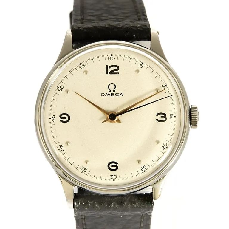 Omega - Steel watch ref. 2324/10 white dial Arabic numerals